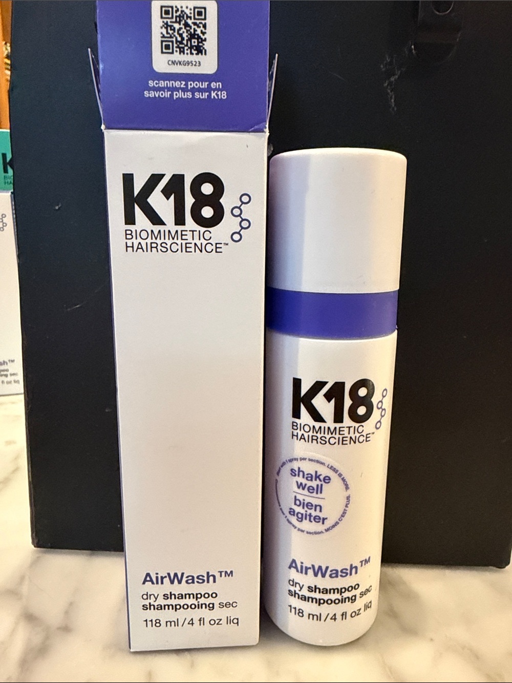 AirWash Dry Shampoo in White & Purple - Refreshing Kids Hair Care